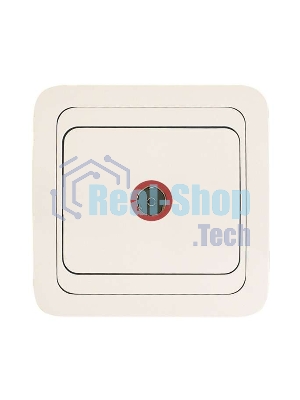 Розетка телевизионная TV Makel 1-м СП Mimoza 16А IP20 бел./бел.