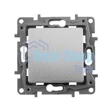 Выключатель Legrand 672414 без фиксации (кнопка) с Н.О./Н.З. контактом - Etika Plus - 6 A - 250 В - алюминий