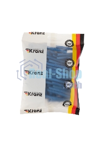 Дюбель распорный Kranz 6х35, синий, пакет (50 шт./уп.)