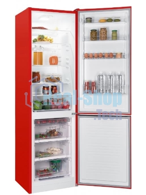 Холодильник Nordfrost NRB 164NF R красный двухкамерный 238/105 л морозилка снизу