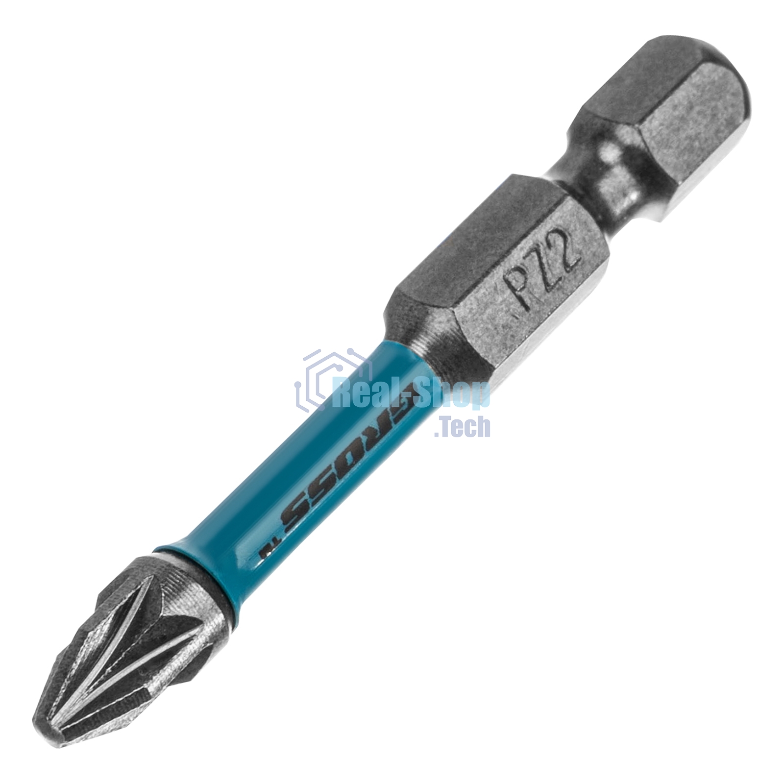 Набор бит торсионных Gross PZ2x50 мм, для ударных шуруповертов, 2 шт.