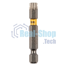 Набор бит Denzel TORX 40х50, сталь S2, шестигранный профиль, 10 шт.