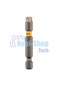 Набор бит Denzel TORX 40х50, сталь S2, шестигранный профиль, 10 шт.