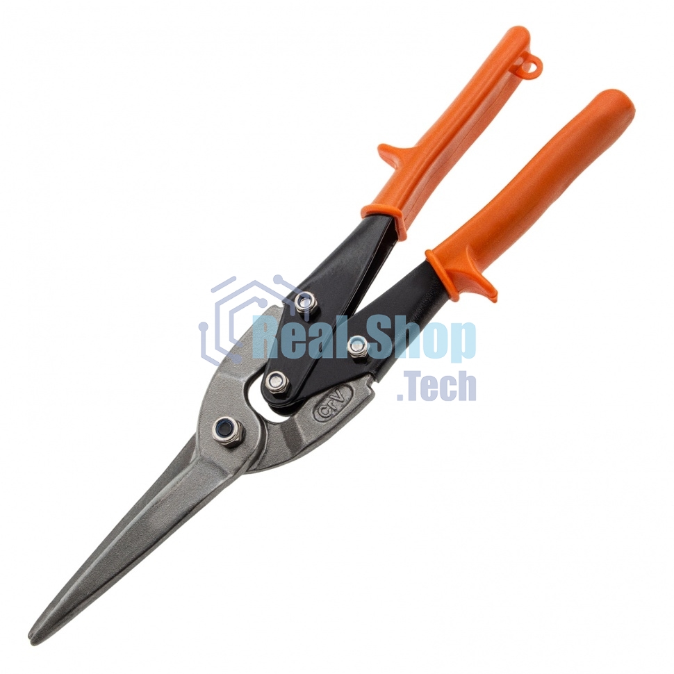 Ножницы по металлу Sparta удлиненные, 290 мм, пряморежущие, обрезиненные рукоятки