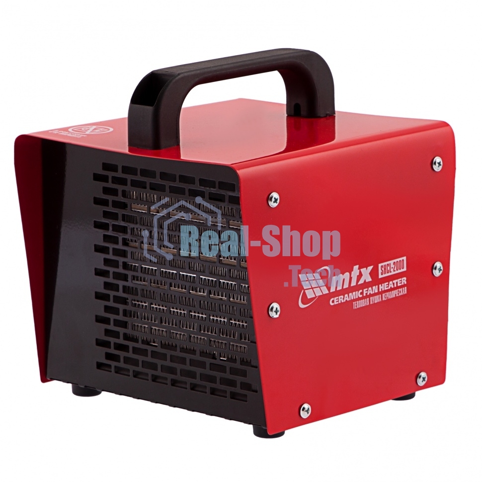 Тепловая пушка керамическая MTX SHCL-2000, квадратная, 230 В, 125 м3/ч, 1/2 кВт