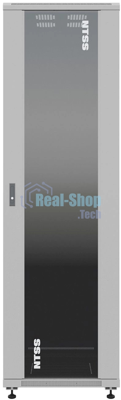 Шкаф серверный NTSS Премиум (NTSS-R32U6080GS) напольный 32U 600x800мм пер.дв.стекл металл 900кг серый 1542мм 71.3кг 1542мм IP20 сталь