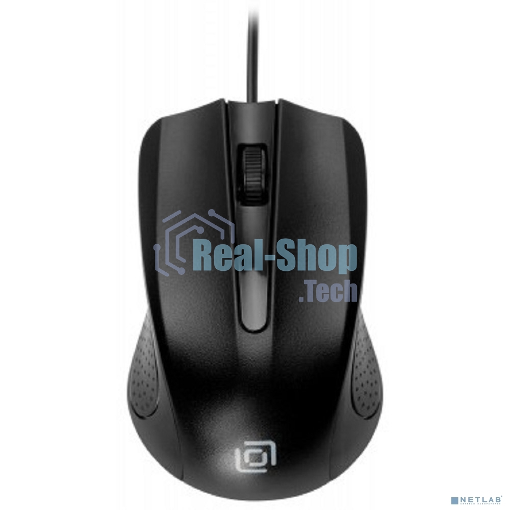 Мышь проводная Oklick 225M черный, 1200 dpi, USB, кнопки - 3