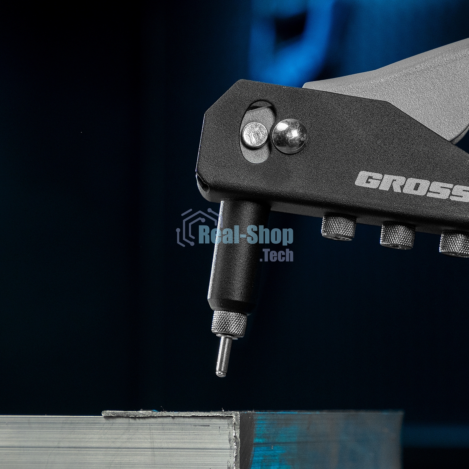 Заклепочник ручной Gross 260 мм, заклепки 2,4-3,2-4,0-4,8 мм