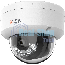 Уличная купольная IP-камера 2Мп с гибридной Smart-подсветкой и встроенным микрофоном, 1/2.9 CMOS, объектив 2.8мм, угол 103, мех ИК-фильтр, 0.005Лк@F1.6, 1920х1080@25к/с, H.265/H.265+/H.264/H.264+/MJPEG HLC коридорный режим DWDR, 3D DNR, BLC, ИК и LED 30м,