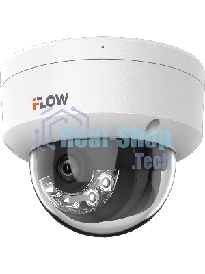 Уличная купольная IP-камера 2Мп с гибридной Smart-подсветкой и встроенным микрофоном, 1/2.9 CMOS, объектив 2.8мм, угол 103, мех ИК-фильтр, 0.005Лк@F1.6, 1920х1080@25к/с, H.265/H.265+/H.264/H.264+/MJPEG HLC коридорный режим DWDR, 3D DNR, BLC, ИК и LED 30м,