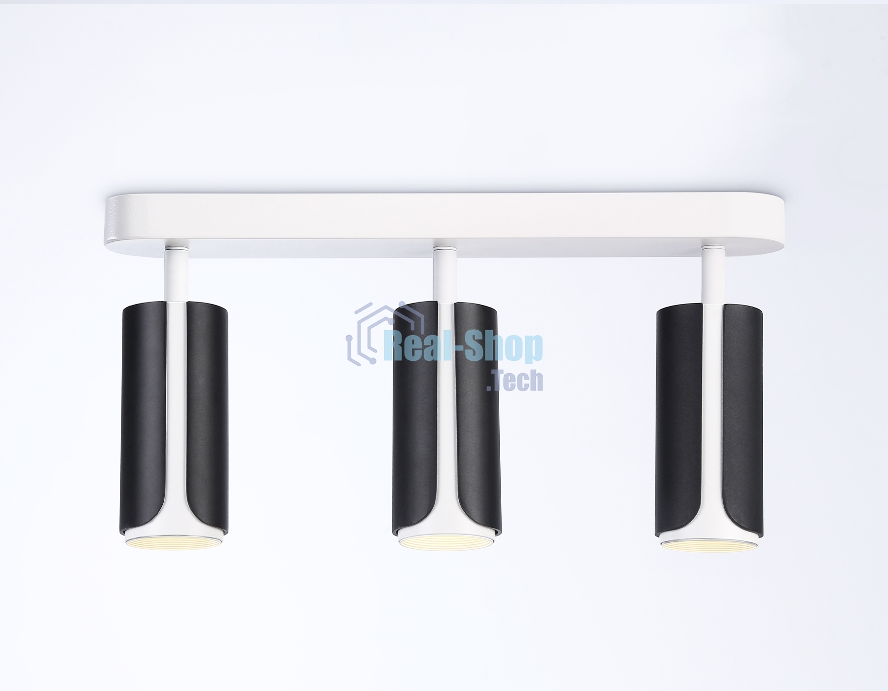 Светильник Ambrella light TN51605/3 BK/WH черный/белый GU10/3 380*60*195
