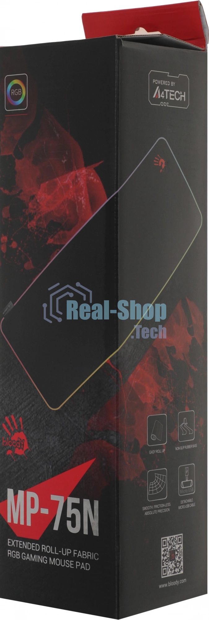 Коврик для мыши A4Tech Bloody MP-75N черный 750x300x4мм