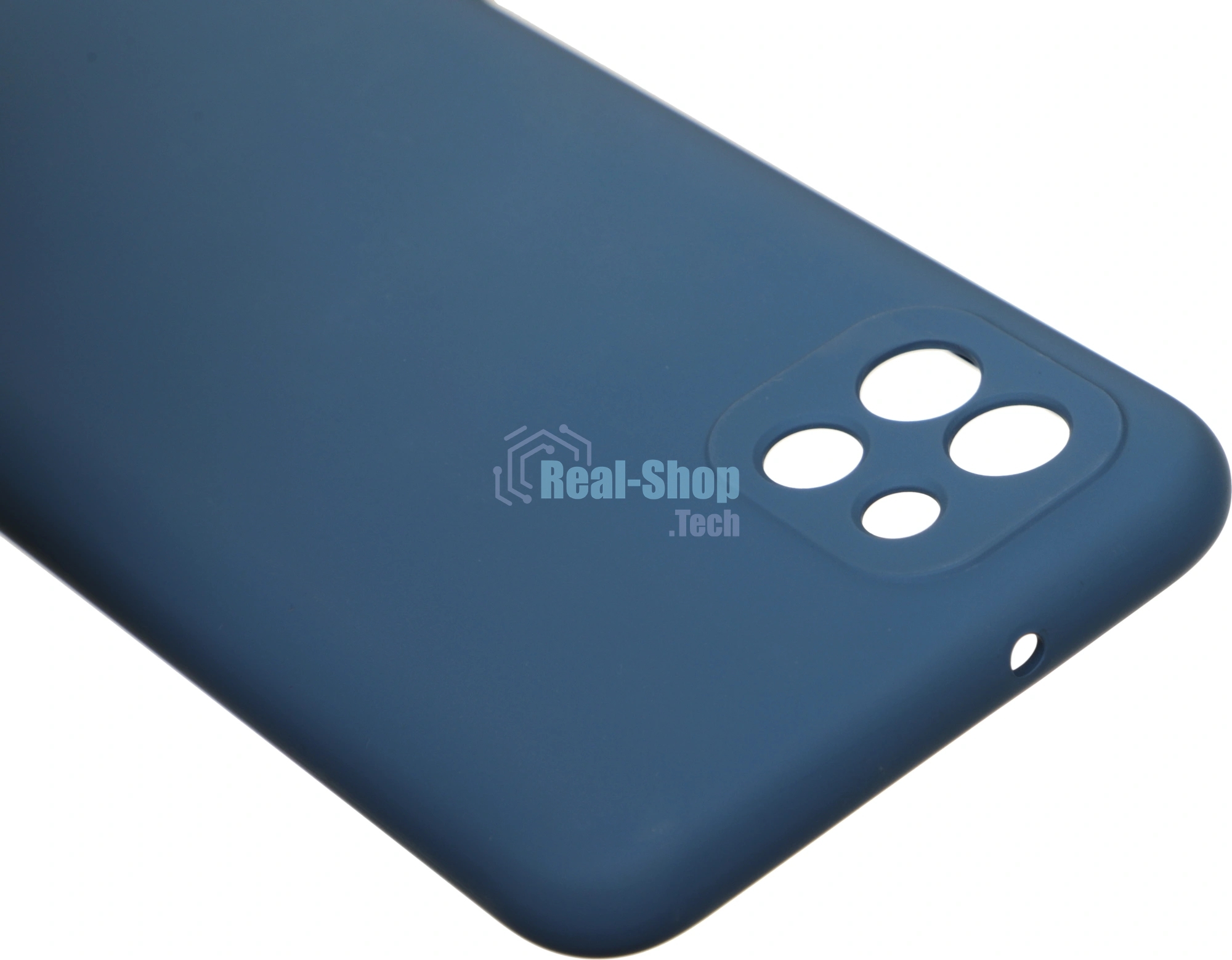Чехол (клип-кейс) BoraSCO Microfiber Case для Samsung Galaxy A03 синий