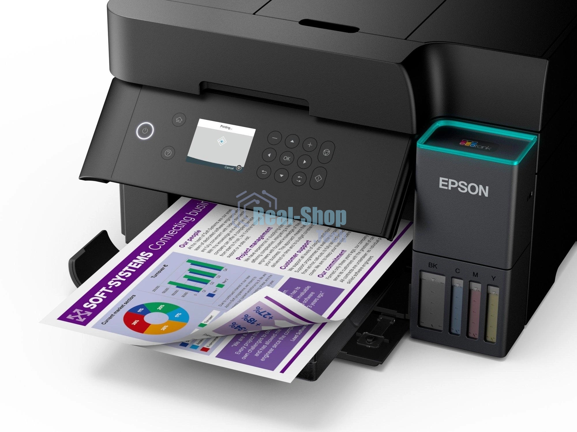 МФУ струйный Epson EcoTank L6370 (C11CL43403) A4 Duplex WiFi черный