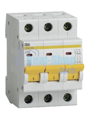 Выключатель автоматический модульный 3п C 32А 4.5кА ВА47-29 ИЭК MVA20-3-032-C