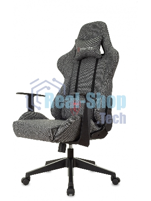 Кресло Zombie Neo 3C1 серый, экокожа, 120 кг, механизм качания