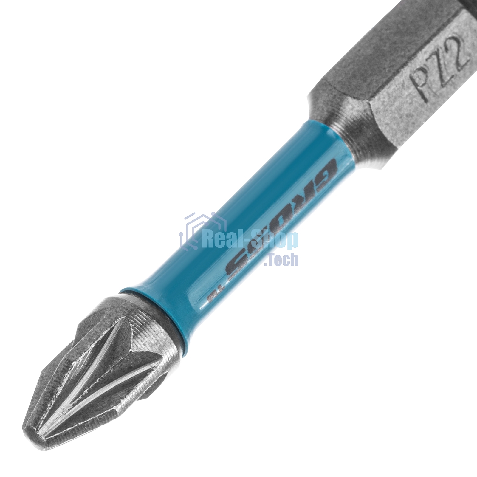 Набор бит торсионных Gross PZ2x50 мм, для ударных шуруповертов, 2 шт.