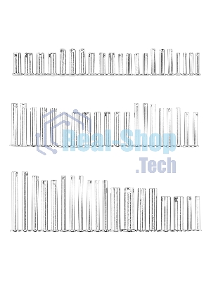Набор штифтов с головкой и отверстием под шплинт Сибртех, 60 предметов