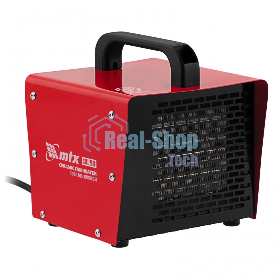 Тепловая пушка керамическая MTX SHCL-2000, квадратная, 230 В, 125 м3/ч, 1/2 кВт