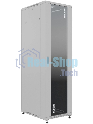 Шкаф серверный NTSS Премиум (NTSS-R32U6080GS) напольный 32U 600x800мм пер.дв.стекл металл 900кг серый 1542мм 71.3кг 1542мм IP20 сталь