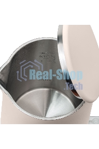 Чайник электрический Galaxy Line GL 0327, пудровый, пластик, 1800 Вт, 1,5 л