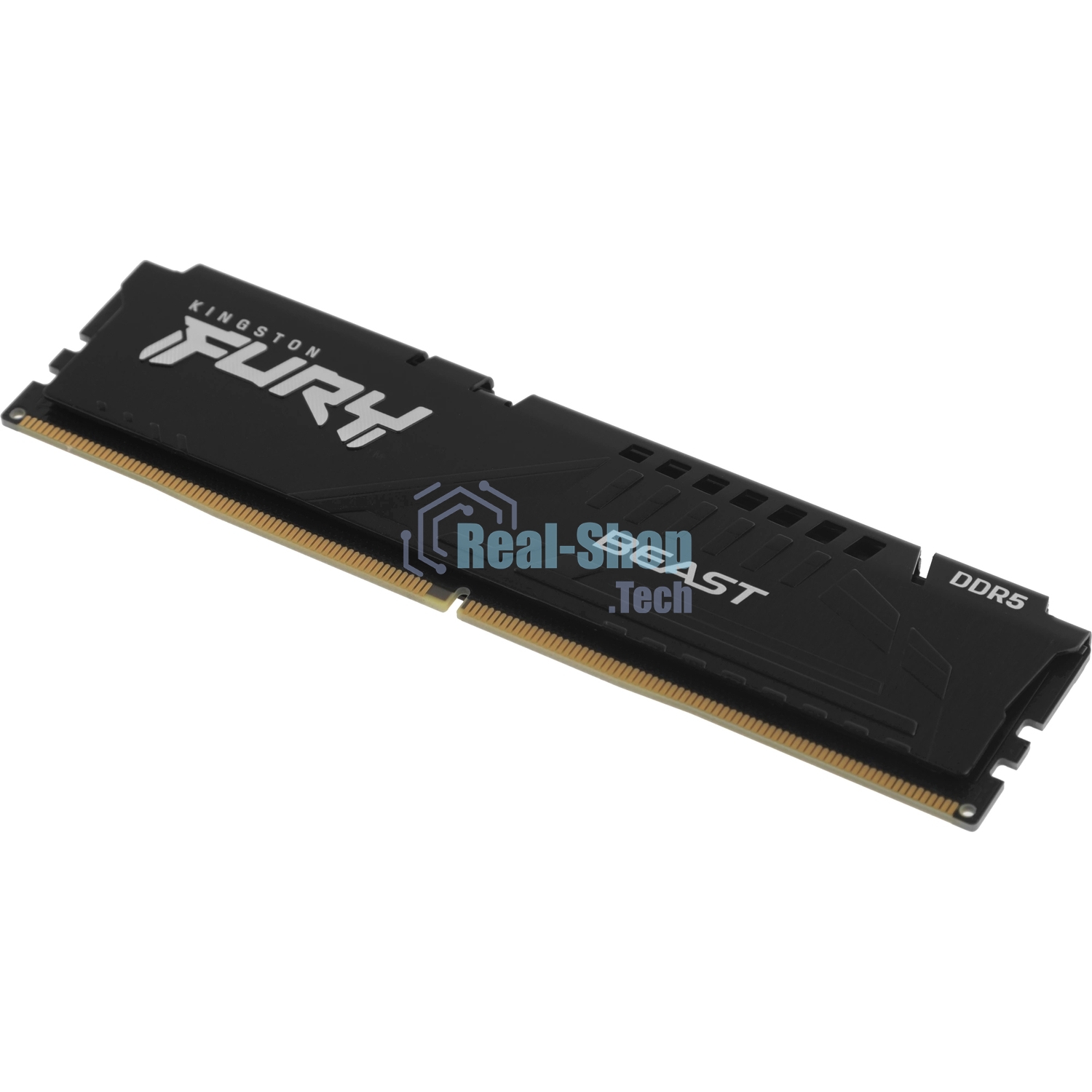 Оперативная память Kingston Fury Beast, DDR5, 32GB (1x32GB), 6000MHz, CL30, DIMM, с радиатором, черный