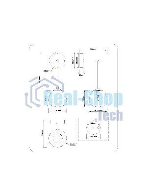 Настенный светильник Ambrella light LH51005 SGD/BK/FR золотой песок/черный/белый матовый G9 max 28W 130*200*400