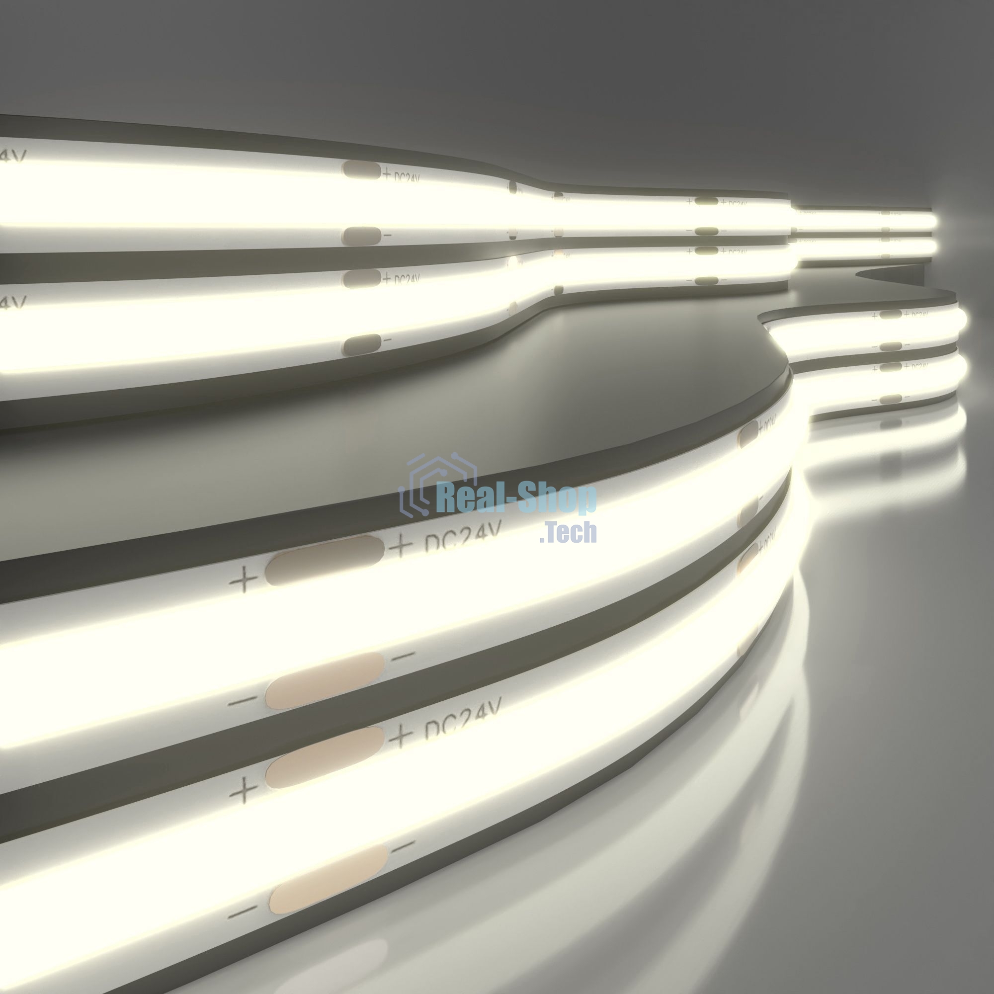 Лента светодиодная 480Led 14W IP20 4200K дневной белый (COB 24V 480Led 14W IP20)
