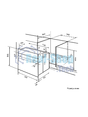 Духовой шкаф LEX EDM 040 IV LIGHT, встраиваемый