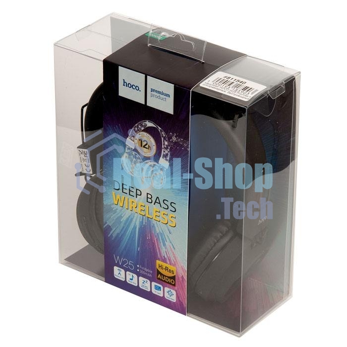 Гарнитура беспроводная полноразмерная HOCO W25, черный