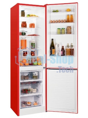 Холодильник Nordfrost NRB 154 R красный мат. двухкамерный 238/115 л морозилка снизу, капельная система