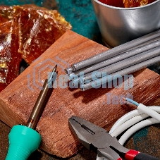 Припой пруток Rexant ПОС-61, Ø8мм, длина 400мм, ГОСТ 21931-76, олово 61%, свинец 39% (упак. 5 кг)