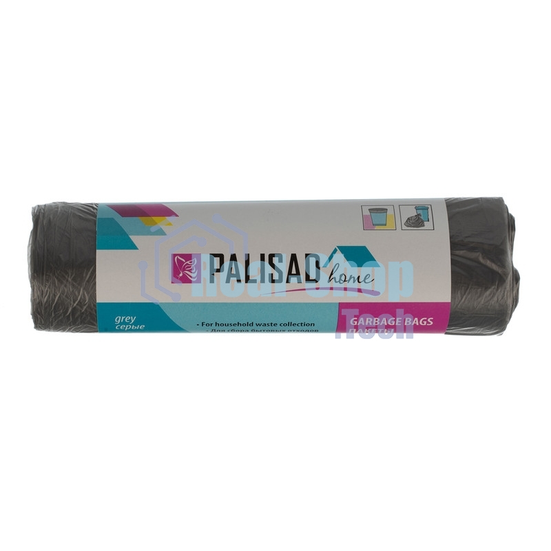 Пакеты для мусора Home Palisad 60 л x 20 шт. серые