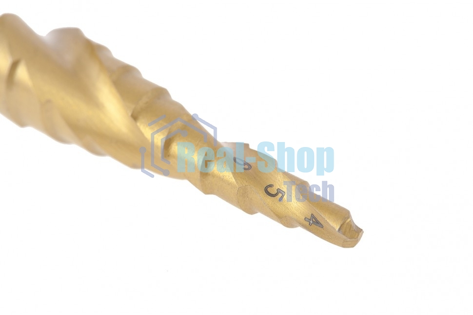 Сверло Matrix ступенчатое,4-5-6-7-8-9-10-11-12 мм, HSS, спиральный проф.