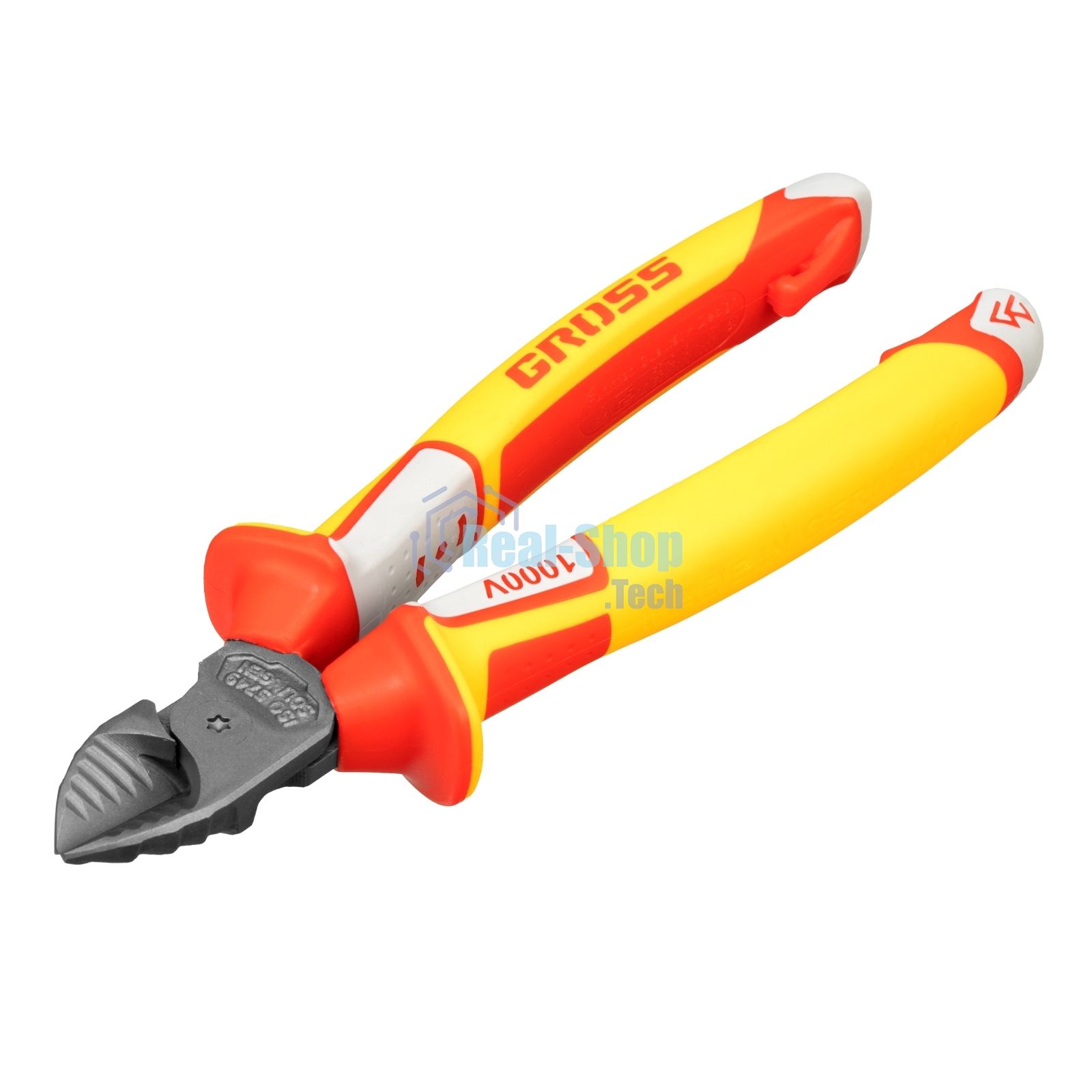 Бокорезы Gross 17582 диэлектрические рукоятки до 1000в трехкомпонентные рукоятки 180 мм