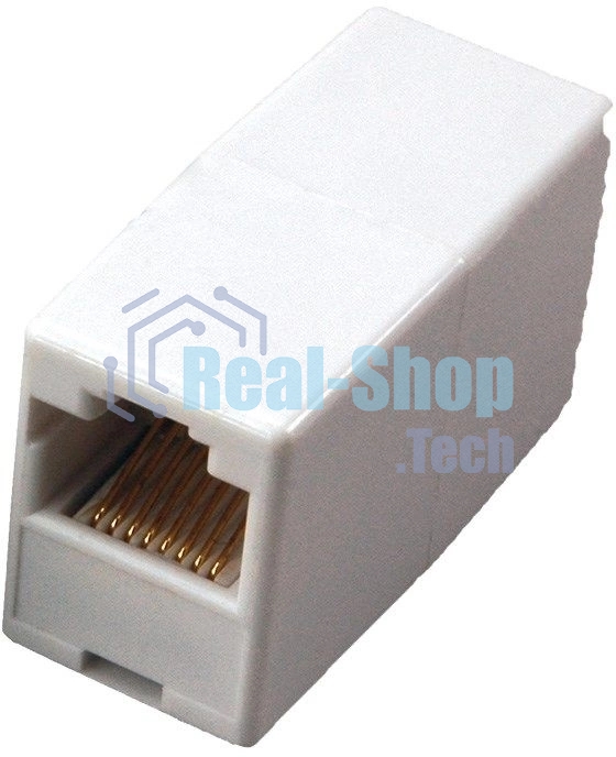 Проходной адаптер Rexant, RJ-45(8P-8C), UTP неэкранированный, категория 5e, (гнездо-гнездо)