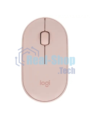 Мышь беспроводная Logitech Pebble M350 розовый, 1000 dpi, радиоканал, Bluetooth, USB, кнопки - 3