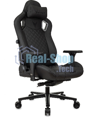 Кресло Knight Craft черный, экокожа, 120 кг, механизм качания