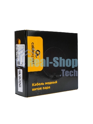 Кабель Cablexpert (RU) FTP indoor 4x2x0.51, медный, кат.5e, однож., 100м, box, серый