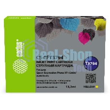 Картридж струйный Cactus CS-EPT3794 378XL желтый (13.2 мл) для Epson Expression Photo XP-8500/XP-8505/XP-15000
