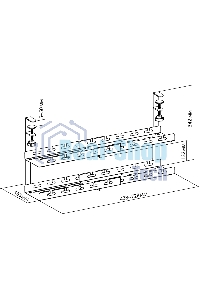 Кабель-канал Cactus CS-CM-700-2BK для столов 72.8x13.5x34.2 см черный