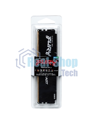 Оперативная память Kingston Fury Beast, DDR5, 32GB (1x32GB), 6000MHz, CL30, DIMM, с радиатором, черный