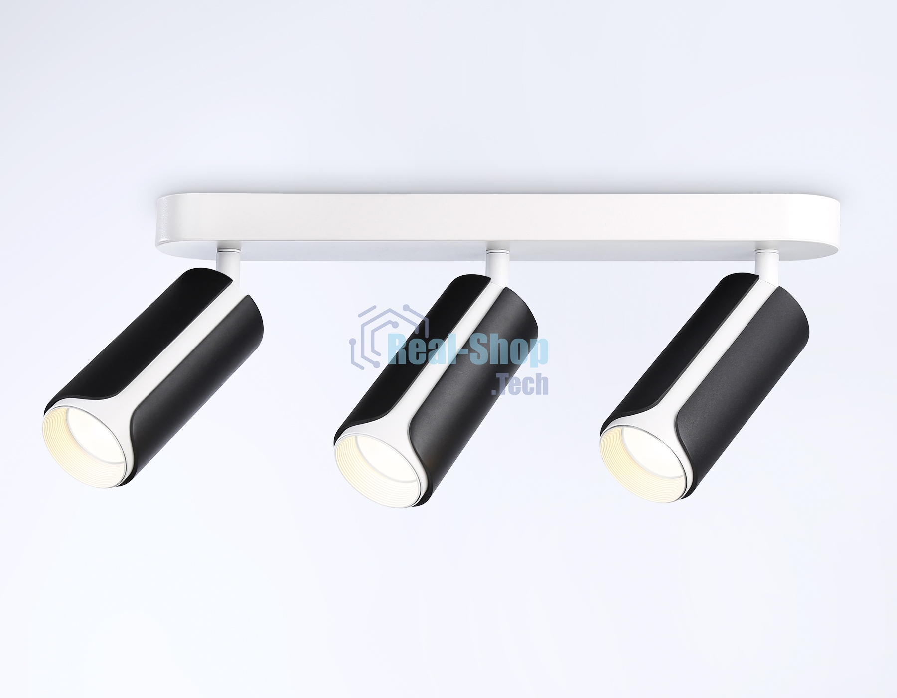 Светильник Ambrella light TN51605/3 BK/WH черный/белый GU10/3 380*60*195