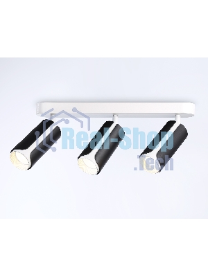 Светильник Ambrella light TN51605/3 BK/WH черный/белый GU10/3 380*60*195