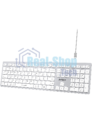 Клавиатура беспроводная A4Tech Fstyler FBX50C, USB, Bluetooth/Радиоканал, белый