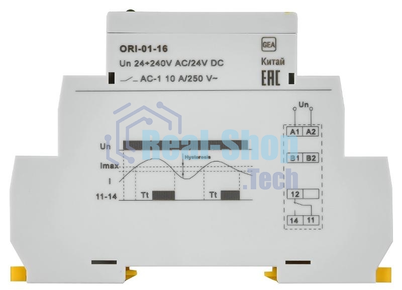 Реле тока ORI 1.6-16А 24-240В AC/24В DC IEK ORI-01-16