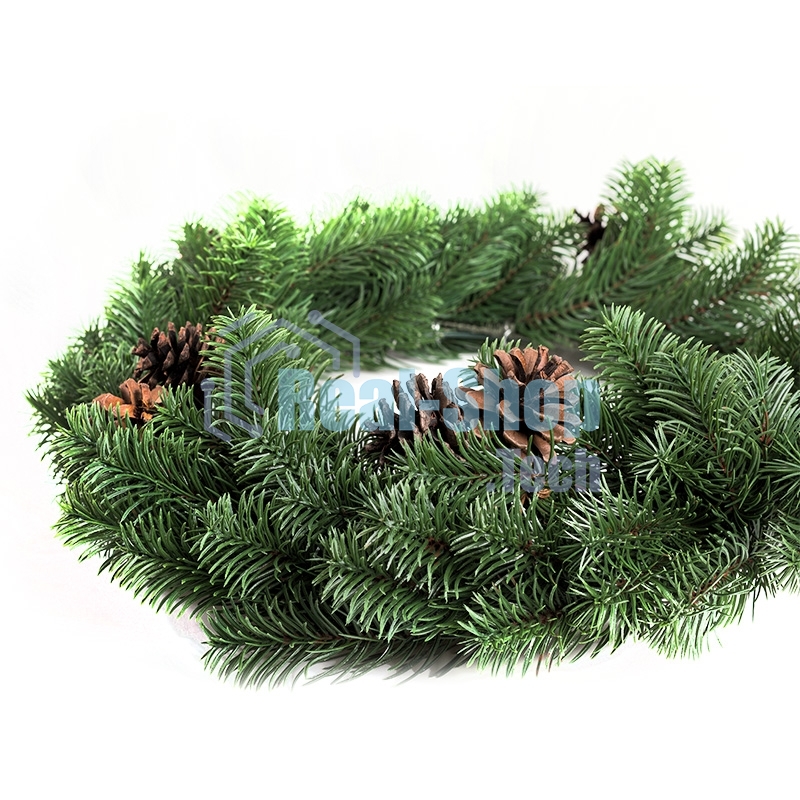 Еловый венок с шишками Neon-night Ø 45 см, Литой