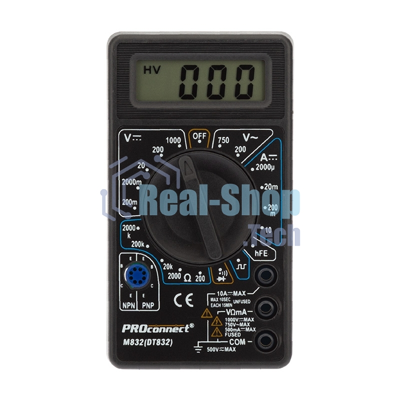 Портативный мультиметр M832 (DT832) PROconnect