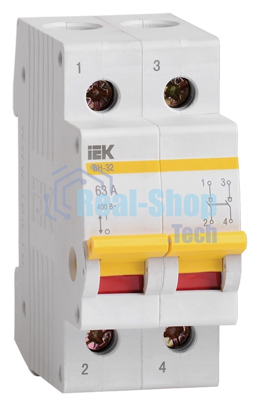 Выключатель нагрузки ВН-32 63А/2П ИЭК MNV10-2-063