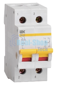 Выключатель нагрузки ВН-32 63А/2П ИЭК MNV10-2-063